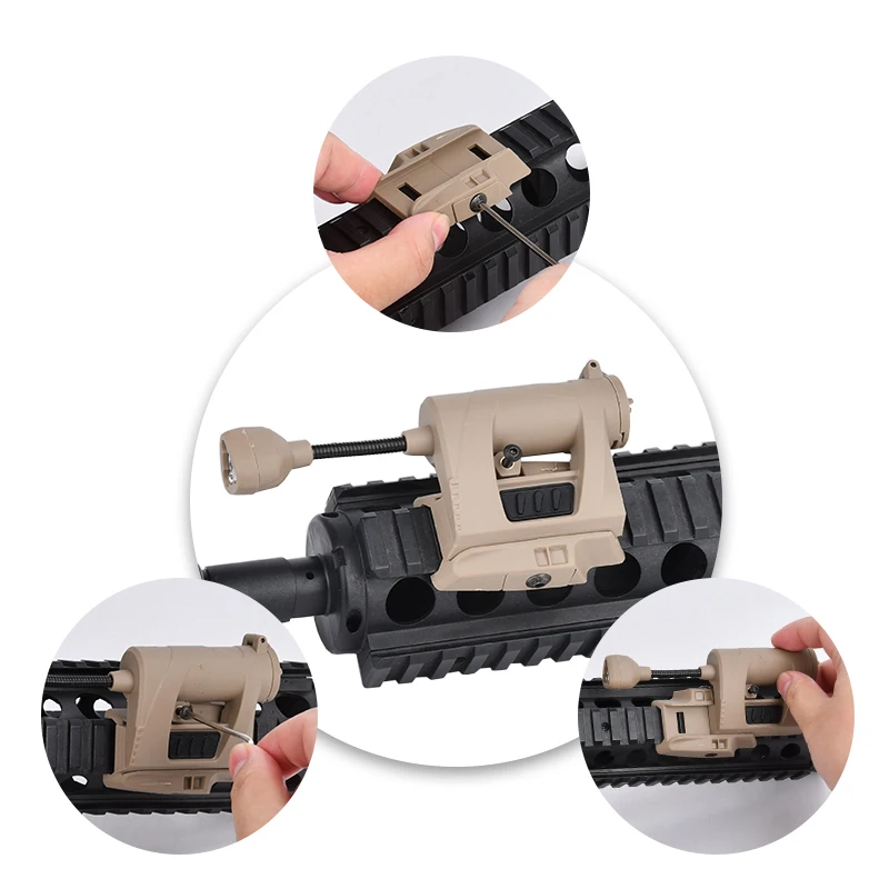 WADSN-luz táctica militar rápida para casco, lámpara LED de señal de supervivencia al aire libre, iluminador IR rojo, verde y blanco, MPLS 4 GEN2 - imagen 5