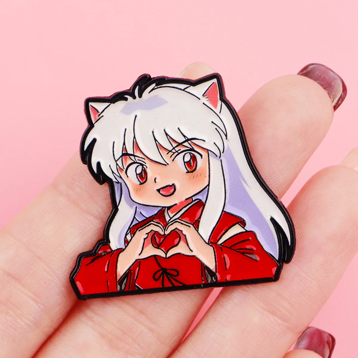 Pin de esmalte manga – Broche metálico decorativo para mochila y ropa - imagen 3