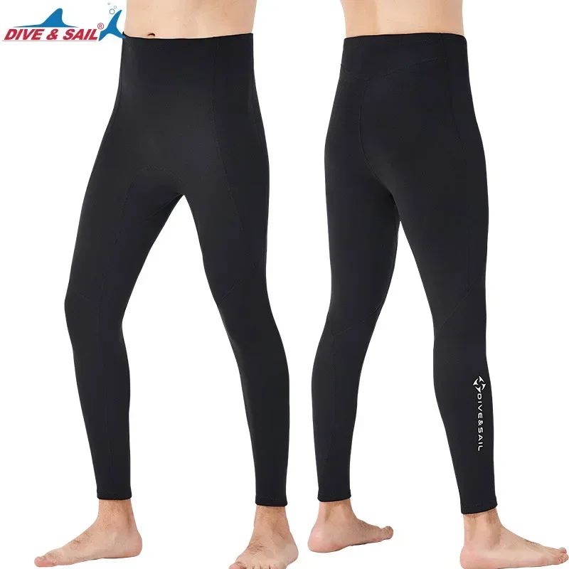 Traje de neopreno negro de 2mm para hombre y mujer, pantalones para buceo, snorkel, surf, natación, pantalones cálidos, mallas - imagen 3