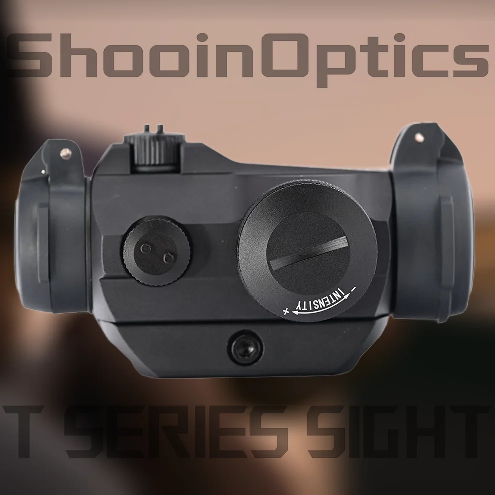 AOT2 Red Dot Sight Collimator - 20mm Mount Base, 2 MOA, Transparent Lens Cover for Precision - imagen 2