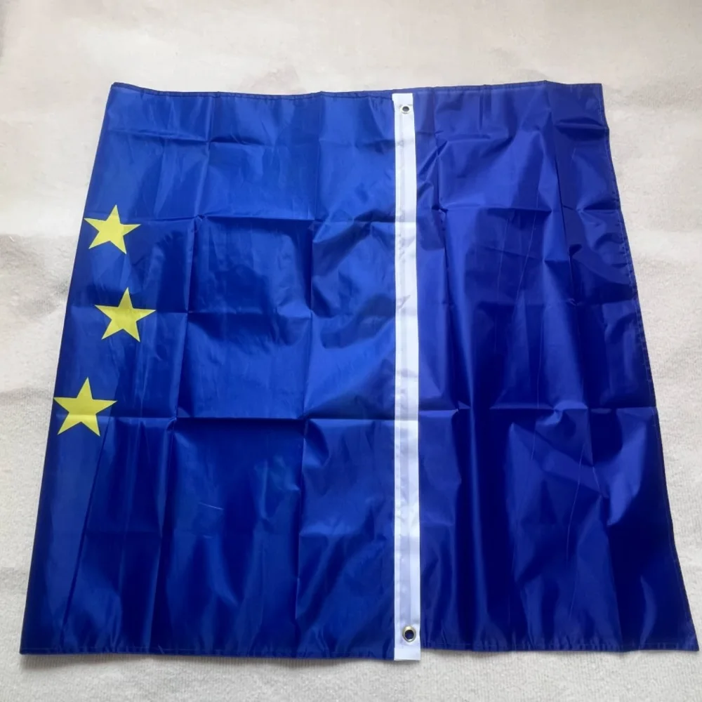 Bandera de la UE 90x150cm Bandera de la Unión Europea 90*150cm Bandera europea de Europa colgante de poliéster Bandera del Consejo de euros - imagen 2