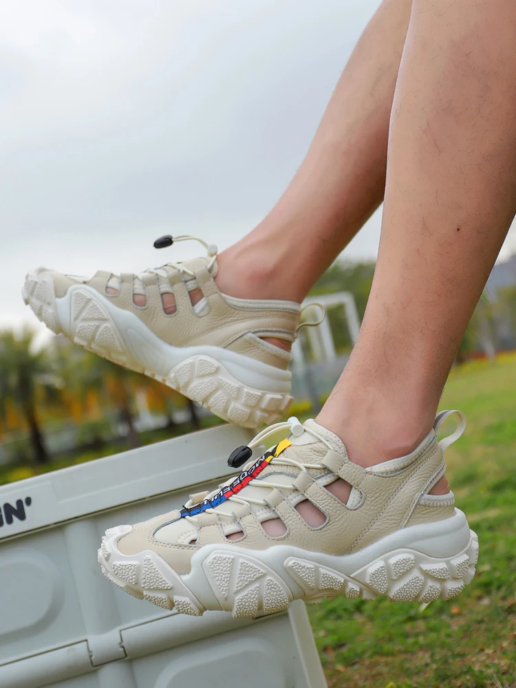 Zapatos de senderismo MERRTO, zapatos aguas arriba, sandalias para exteriores para hombre, zapatillas de deporte de verano para mujer, zapatos de pesca transpirables, calzado de trekking causal - imagen 3