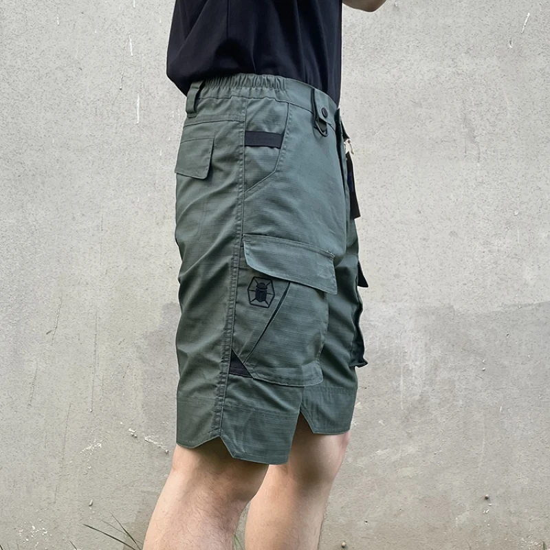 Ropa de trabajo táctica militar para hombre, pantalones cortos de cinco puntos resistentes a los arañazos con múltiples bolsillos, pantalón corto informal, serie Scout al aire libre - imagen 3