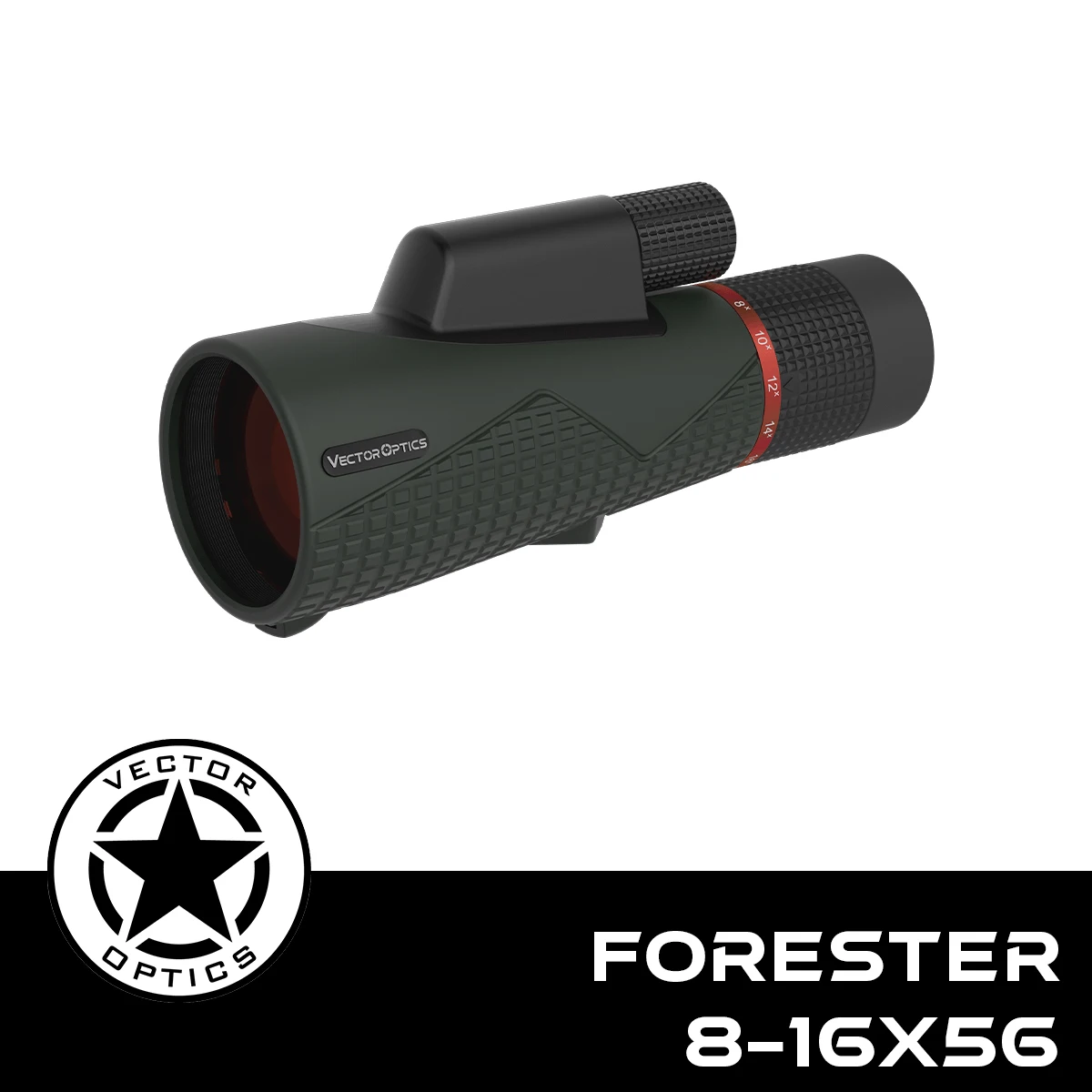 Monocular Vector Optics Forester 8-16x56 | Prisma BaK-4 y Lente ED | Resistente al Agua IP67 | Zoom 8-16x para Caza y Observación - imagen 2