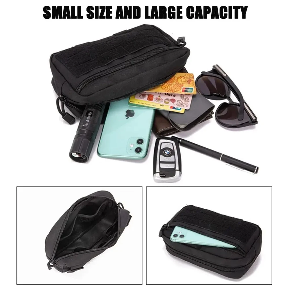 Bolsas Molle cortadas con láser 1000D, bolsa administradora compacta resistente al agua para chaleco, mochila, cinturón de servicio, chalecos de caza - imagen 4