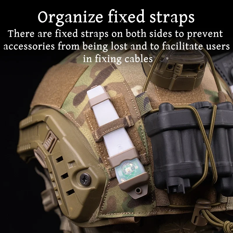 Cubierta de casco de camuflaje de tamaño M/L, cubierta de casco de camuflaje con aro y bucle, tela de casco de deporte al aire libre para actividades al aire libre - imagen 5