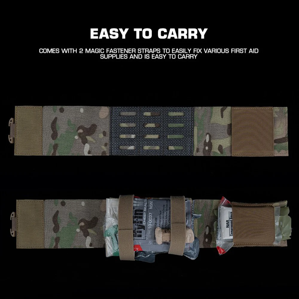 Bolsa médica táctica V2, pequeña bolsa de liberación rápida para caza al aire libre, deportes de acampada, bolsa para traumatismos, sistema MOLLE, cinturón de combate portátil - imagen 4