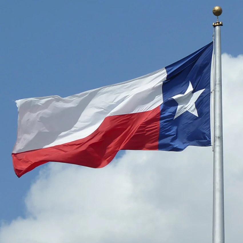 Bandera de Texas Texa de 90x150cm, banderas de Texas del estado de EE. UU., tapiz decorativo impreso de poliéster - imagen 2