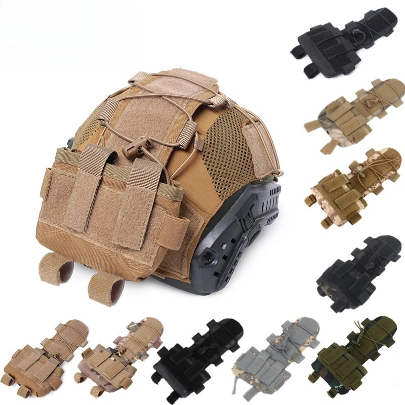 Funda de batería para casco táctico MK2, bolsa de combate rápido, paquete de peso de equilibrio para casco, paquete de batería de camuflaje para caza - imagen 3
