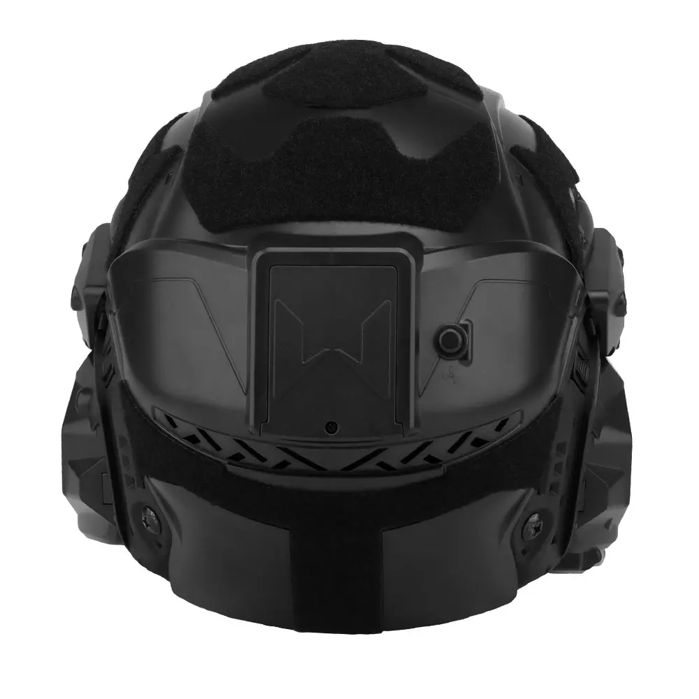 W casco de asalto II auriculares incorporados ventilador desempañante protección integrada caza al aire libre combate Airsoft casco Moto equipo de equitación - imagen 4