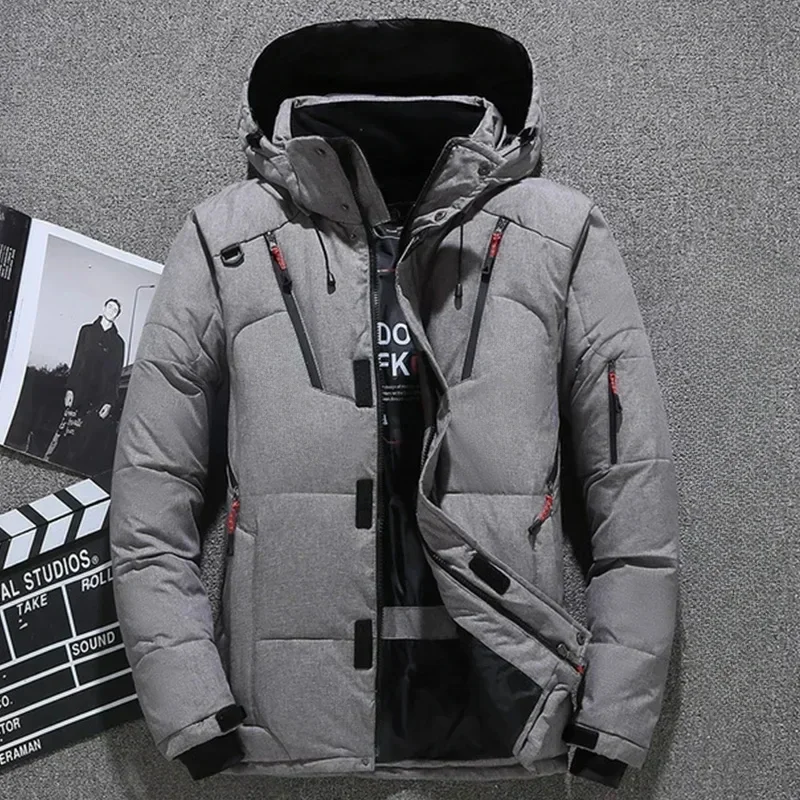 Chaqueta de plumón de ganso y pantalones tácticos para hombre, traje de pesca de invierno, cálido, esquí en nieve, escalada de montaña, ropa deportiva de caza - imagen 2