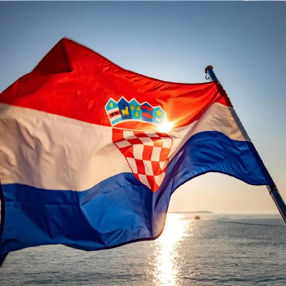 Bandera hr hr hrv Hrvatska croacia de 90x150 cm para decoración