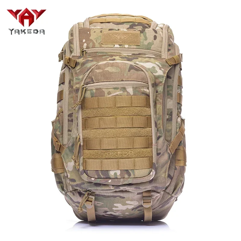Mochila táctica para exteriores YAKEDA de 40L, mochila de asalto Molle del ejército, mochila de nailon 1000D, mochila para acampar y hacer senderismo - imagen 3