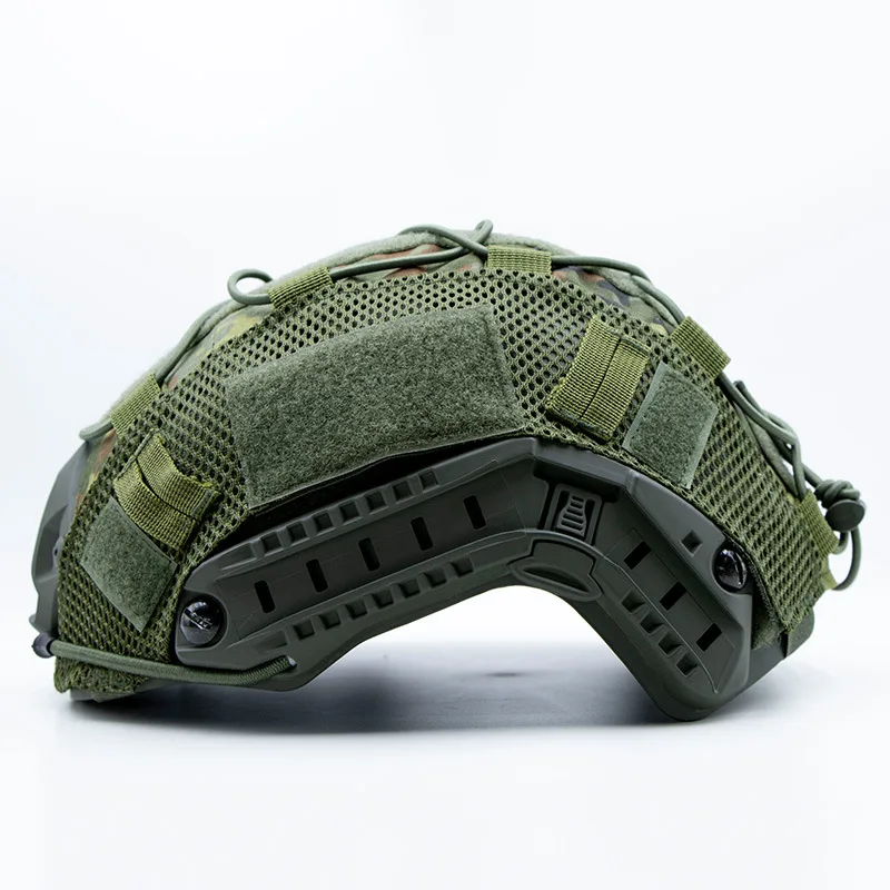 Funda de casco táctico de camuflaje, cubierta de camuflaje de camo ruso EMR MOX, tela verde en miniatura para casco rápido - imagen 2