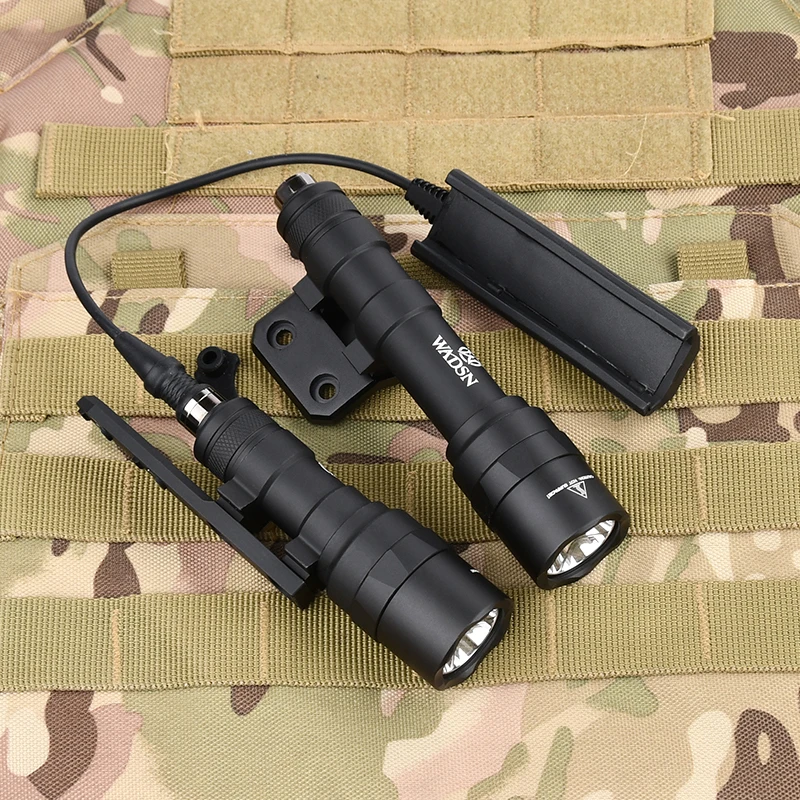 WADSN linterna táctica M600 M600U para arma actical con montaje Offset para Mlok Keymod Rail Airsoft Gun Scout Light Access - imagen 3