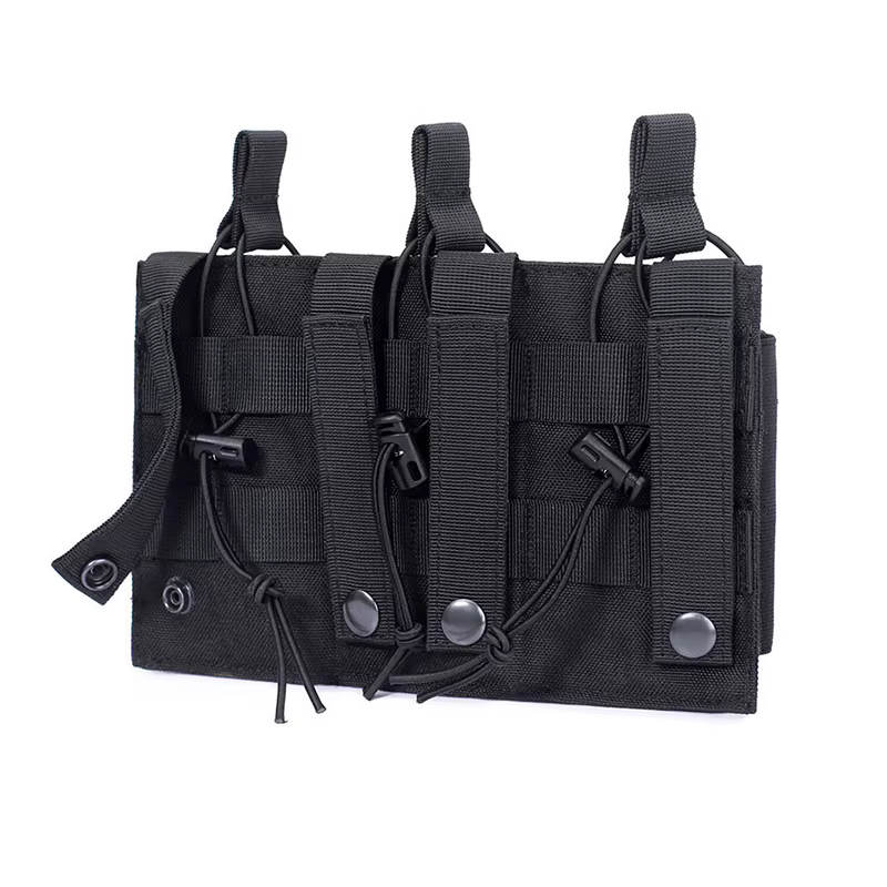 Bolsa táctica triple para cargadores MOLLE Universal Airsoft - imagen 3
