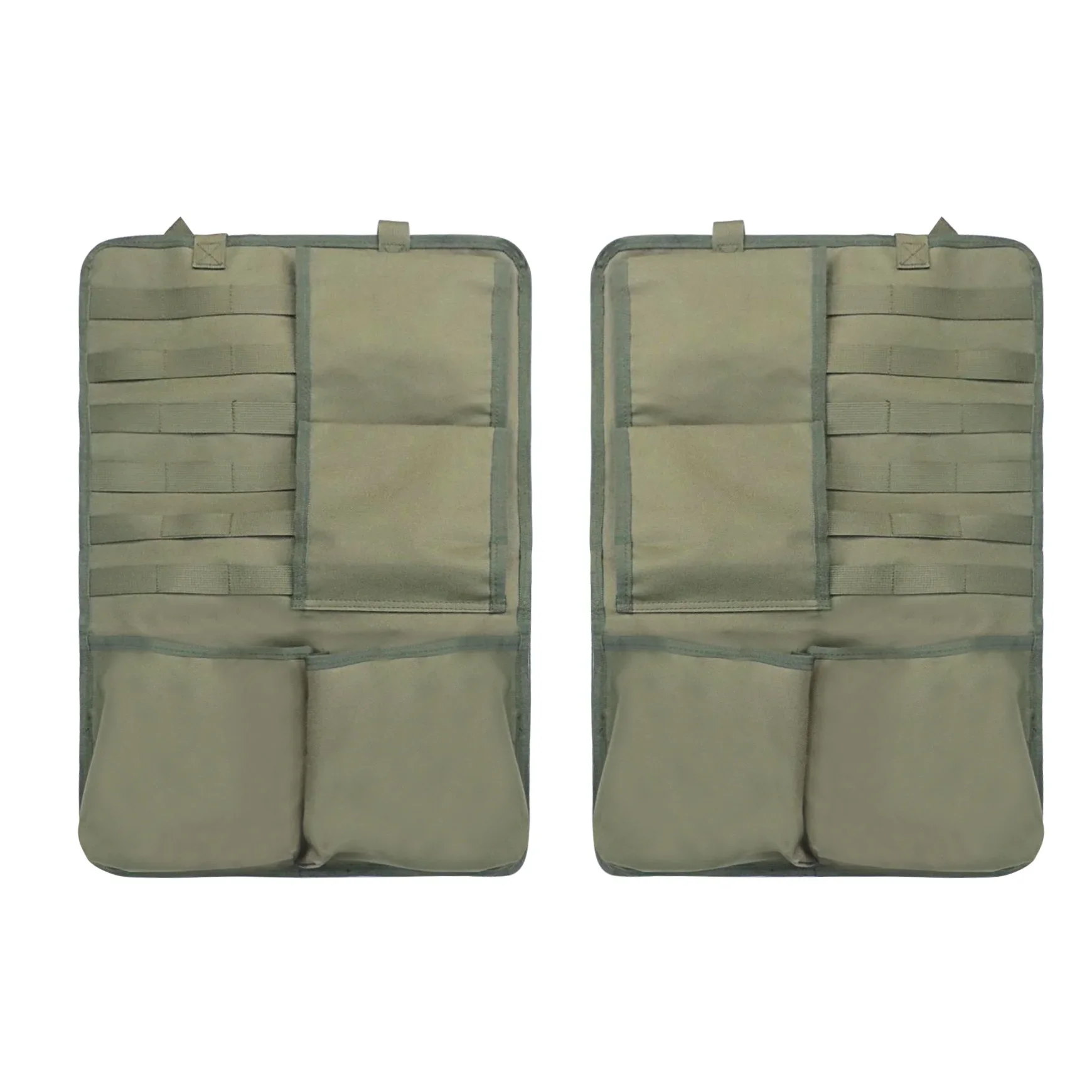 Organizador táctico para el respaldo del asiento del vehículo, estante para armas, soporte para escopeta, accesorios de Panel, funda Molle Universal, bolsillo de almacenamiento - imagen 5