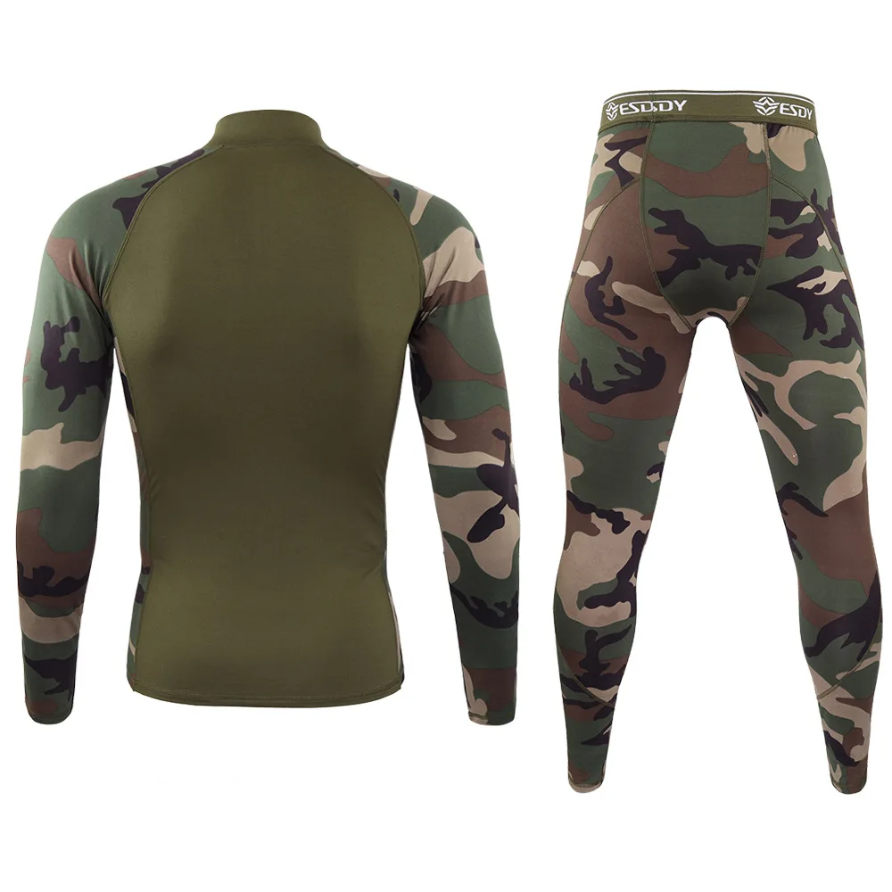 Ropa interior térmica camuflaje – Manga larga para hombre - imagen 2
