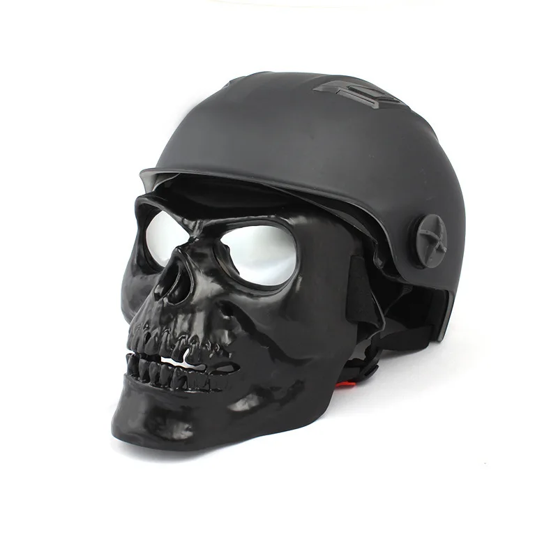 Skulls-máscara facial para motocicleta, gafas antiniebla para Motocross, Airsoft, casco táctico - imagen 4