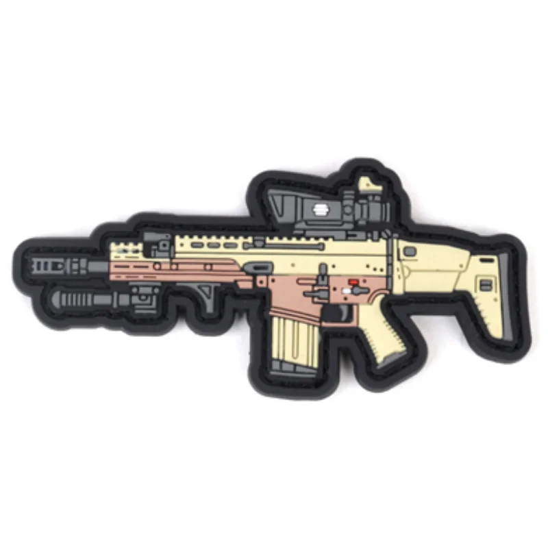 Insignia mágica de arma, brazalete táctico de silicona, casco con Mini insignia de arma - imagen 4