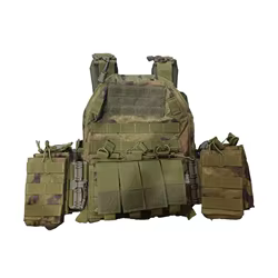 Chaleco táctico de liberación rápida para exteriores, traje de camuflaje, traje de entrenamiento físico, colgante en el pecho