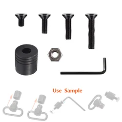 Base giratoria bucle rápido montaje para anillos tácticos de caza