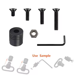 Base giratoria bucle rápido montaje para anillos tácticos de caza