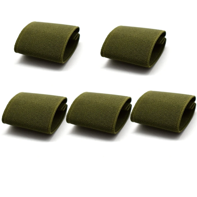 Cinturón de tela de lona de nailon táctico, protector de lazo elástico para cinturón ancho de 2 pulgadas y 1,5 pulgadas, juego de 6 piezas, 5CM - imagen 3