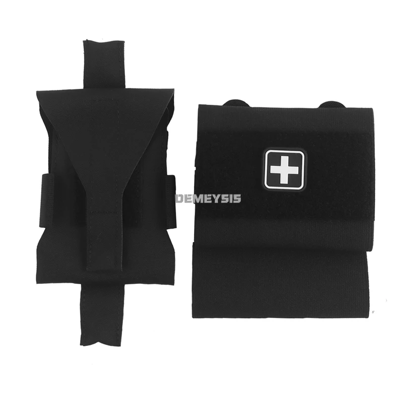 Bolsa médica táctica, botiquín de primeros auxilios desmontable, cinturón de combate MOLLE de despliegue rápido, bolsa de emergencia para caza, botiquín médico para acampar - imagen 2