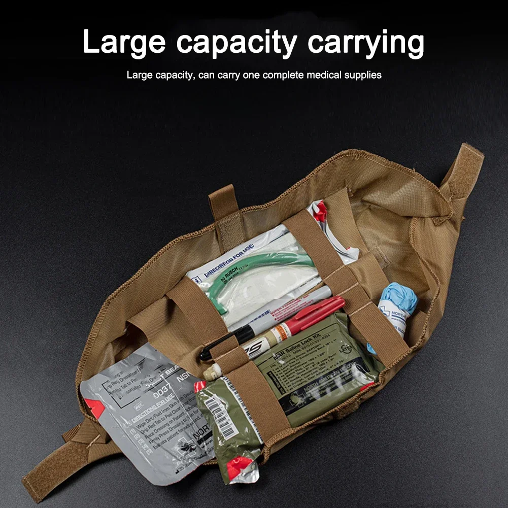 Bolsa Molle, botiquín de primeros auxilios médicos, kit de supervivencia de emergencia Ifak, bolsa médica impermeable, accesorios para chaleco de caza - imagen 4