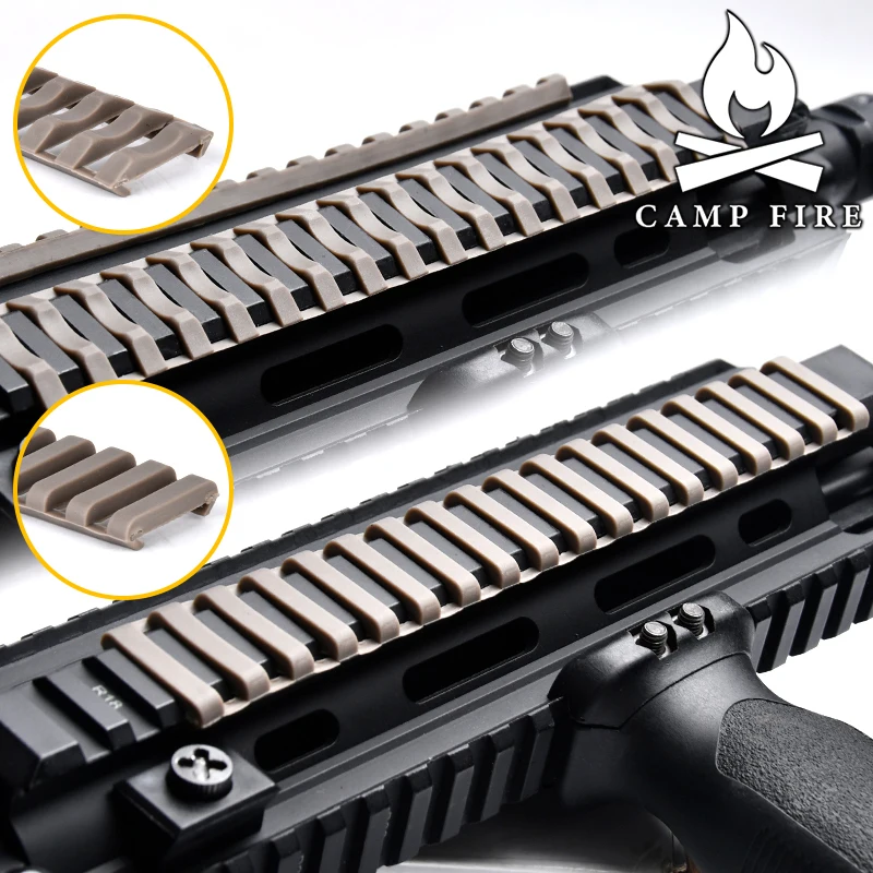 WADSN Airsoft, 18 ranuras, escalera Picatinny, Panel de riel, Protector de guardamanos, cubierta resistente, accesorio de luz táctica, 4 Uds./1 lote