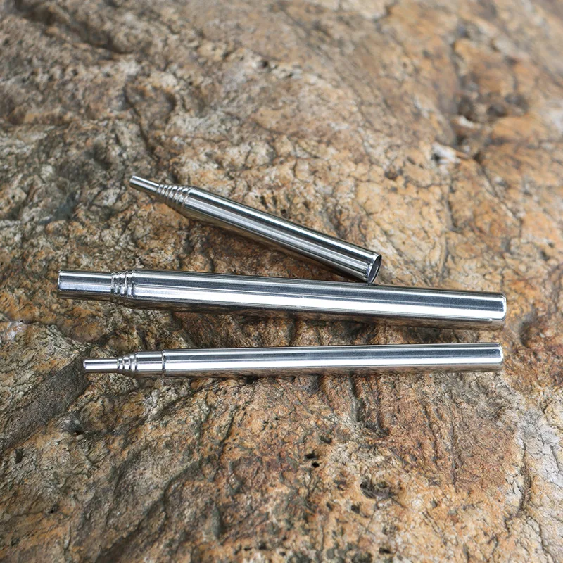 Tubo de fuego para acampar al aire libre, pipa de soplado plegable de alta eficacia, herramienta pequeña para jardín y playa, equipo de Camping, palo de fuego para soplar - imagen 2
