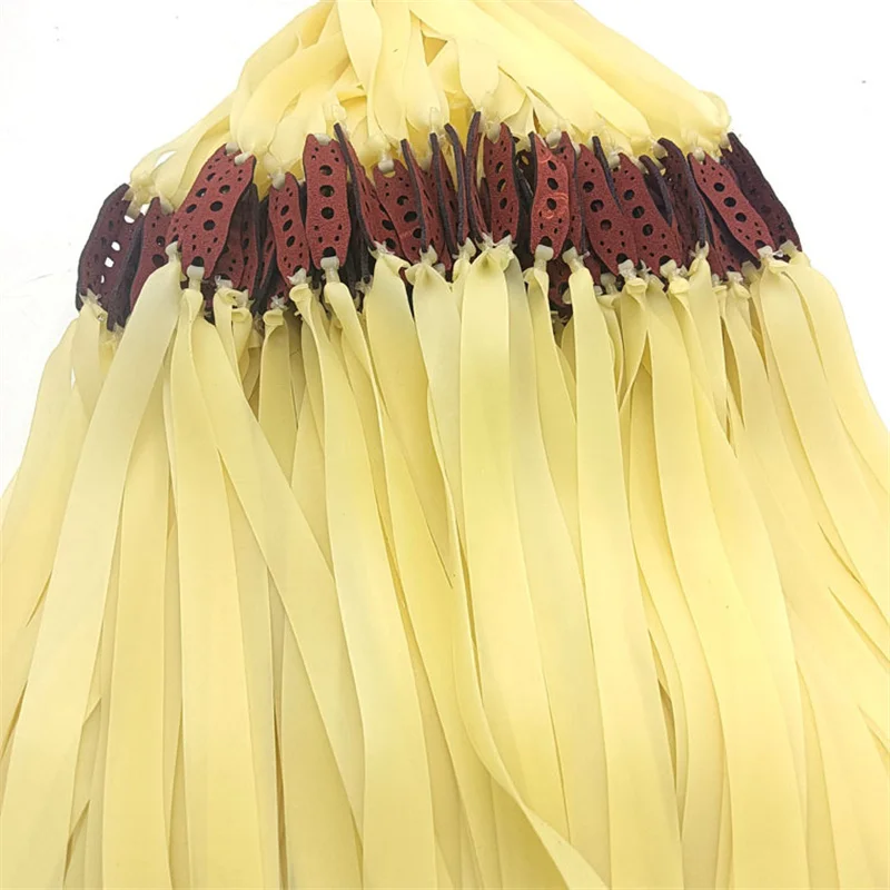 Banda de goma de cuero plano elástico para caza, tirachinas, rebote más rápido y fuerte, 5 piezas, 0,45mm-2mm - imagen 3