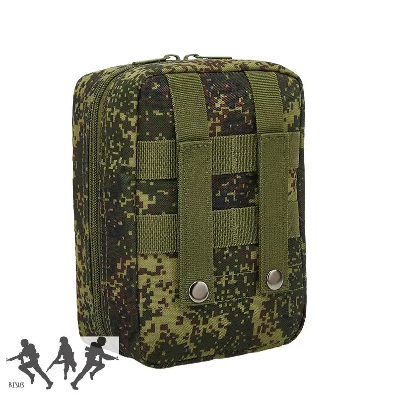 Bolsa táctica de camuflaje MOLLE para acampar al aire libre, bolsa de almacenamiento de emergencia de supervivencia, pequeño hombre verde ruso, EMR - imagen 4
