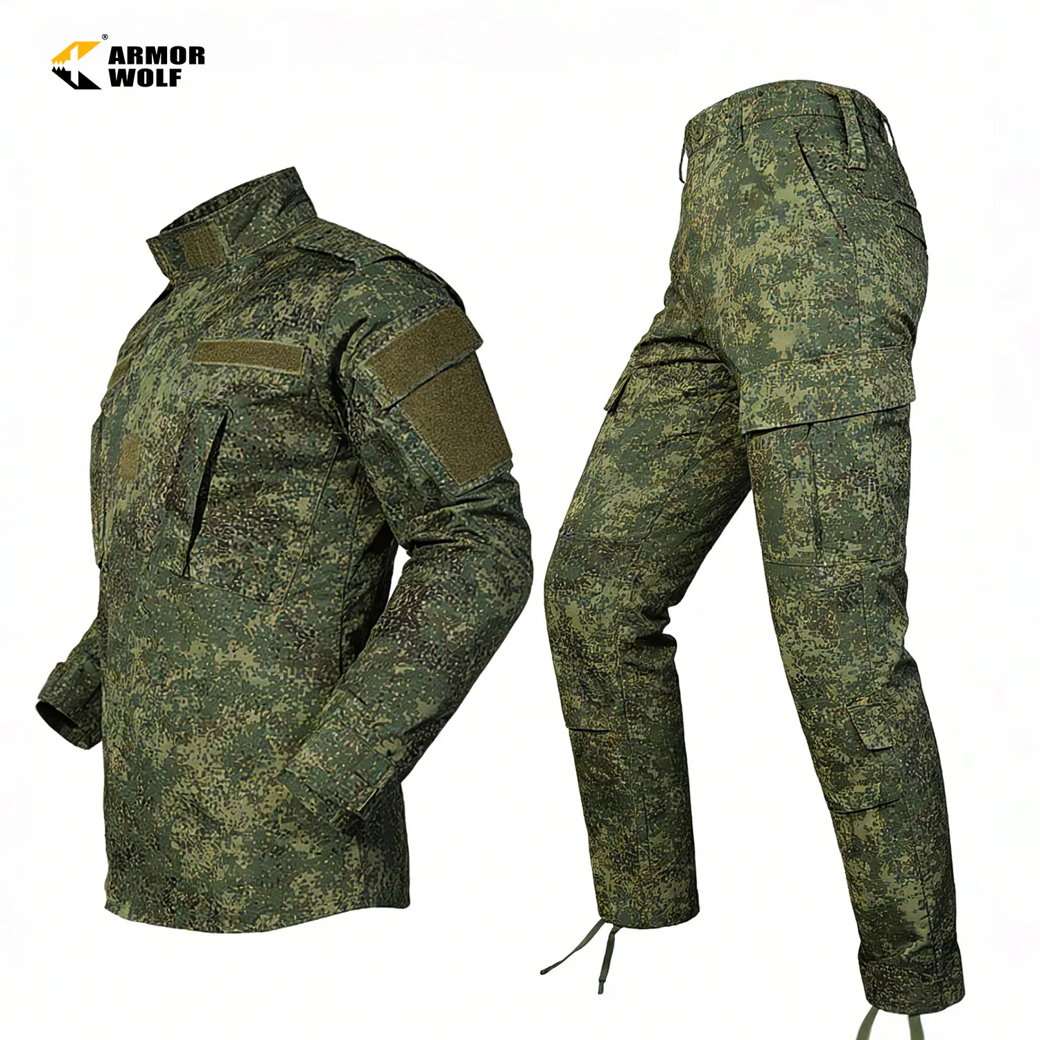 Traje camuflaje táctico militar para airsoft, chaqueta y pantalón - imagen 3