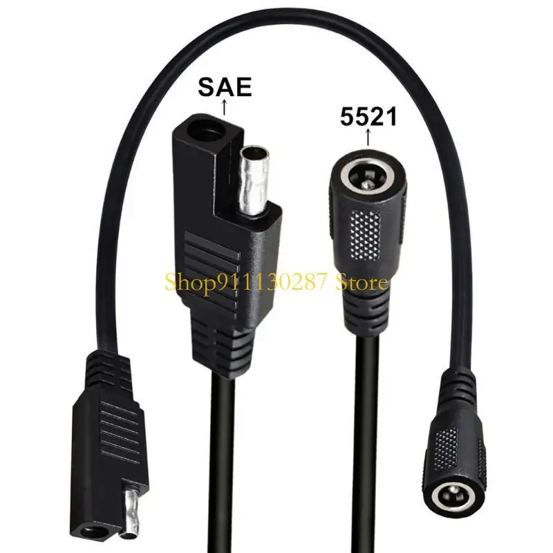 Conector SAE flexible J1HC a cable adaptador DC5.5x2.1 Cable fuente alimentación DC5521 - imagen 4