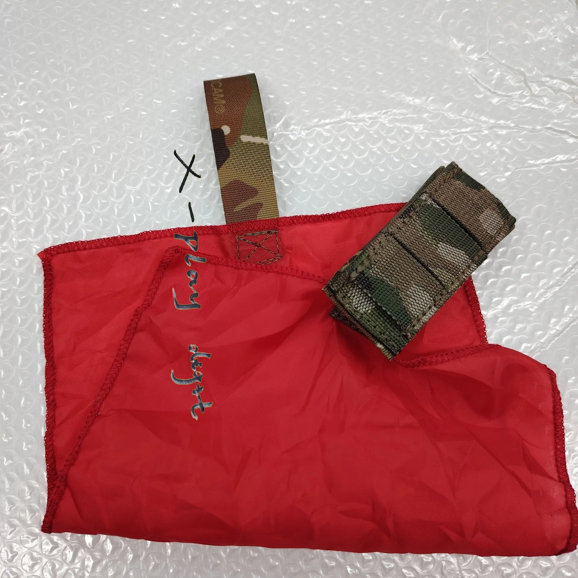 Marcador de muerte CS con bandera de matar de estilo ruso, accesorio para entusiastas del ejército de juego de paintball táctico, banda de señal de muerte de liberación rápida - imagen 5