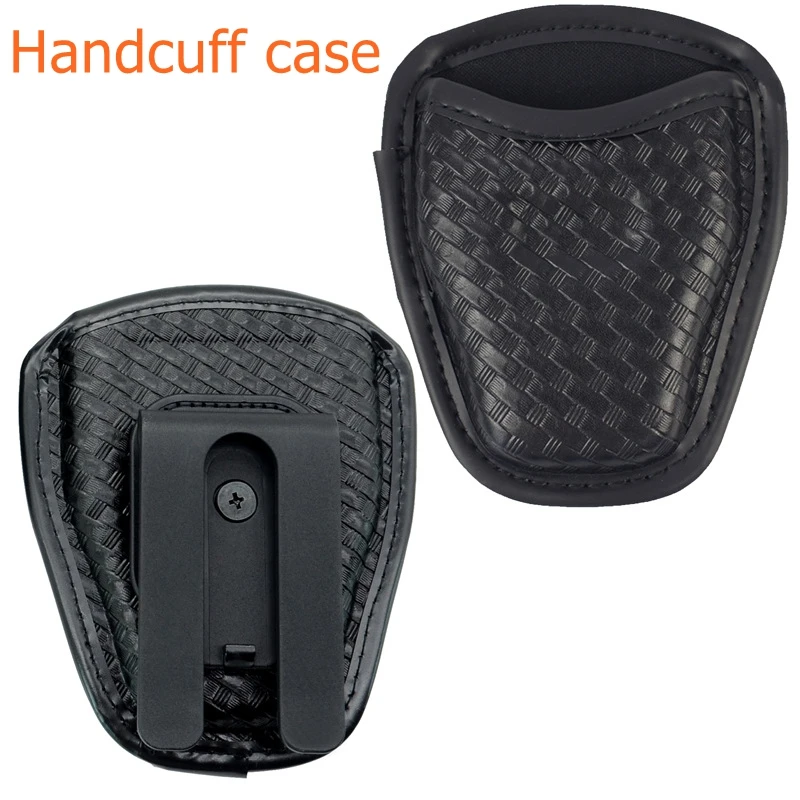 Funda Universal para esposas de liberación rápida y soporte para linterna, funda con patrón tejido táctico - imagen 3