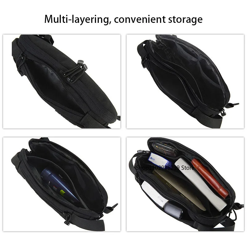 Bolsa táctica para pistola IWB, funda para pistola, correa de hombro Molle, bolsillos de caza, bolsa de pecho para hombres, paquete de bandolera impermeable - imagen 4