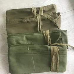 Pantalón militar marcha correas pierna rodilleras verde clásico