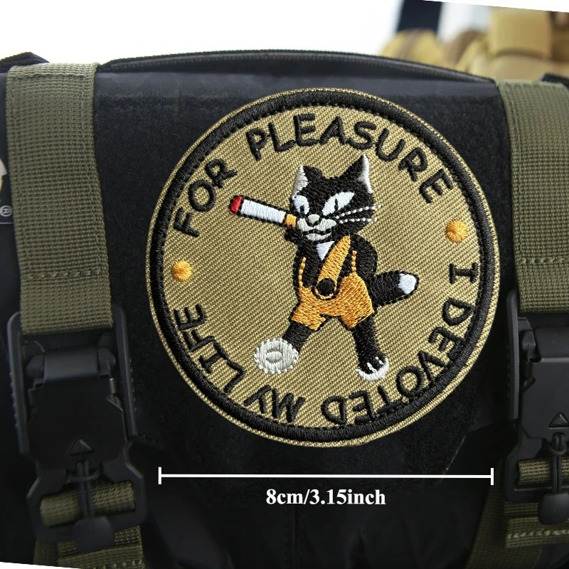 Parche bordado táctico ruso para ropa, insignia de moral, parche militar con gancho, pegatinas para mochila - imagen 2