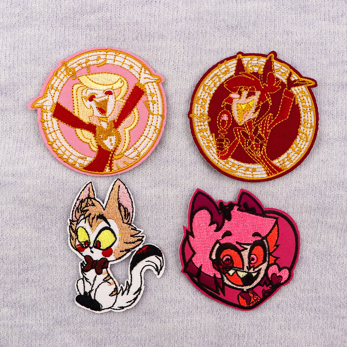 Parche bordado de villanos divertidos, parches termoadhesivos de dibujos animados para planchar en la ropa, insignias de costura DIY