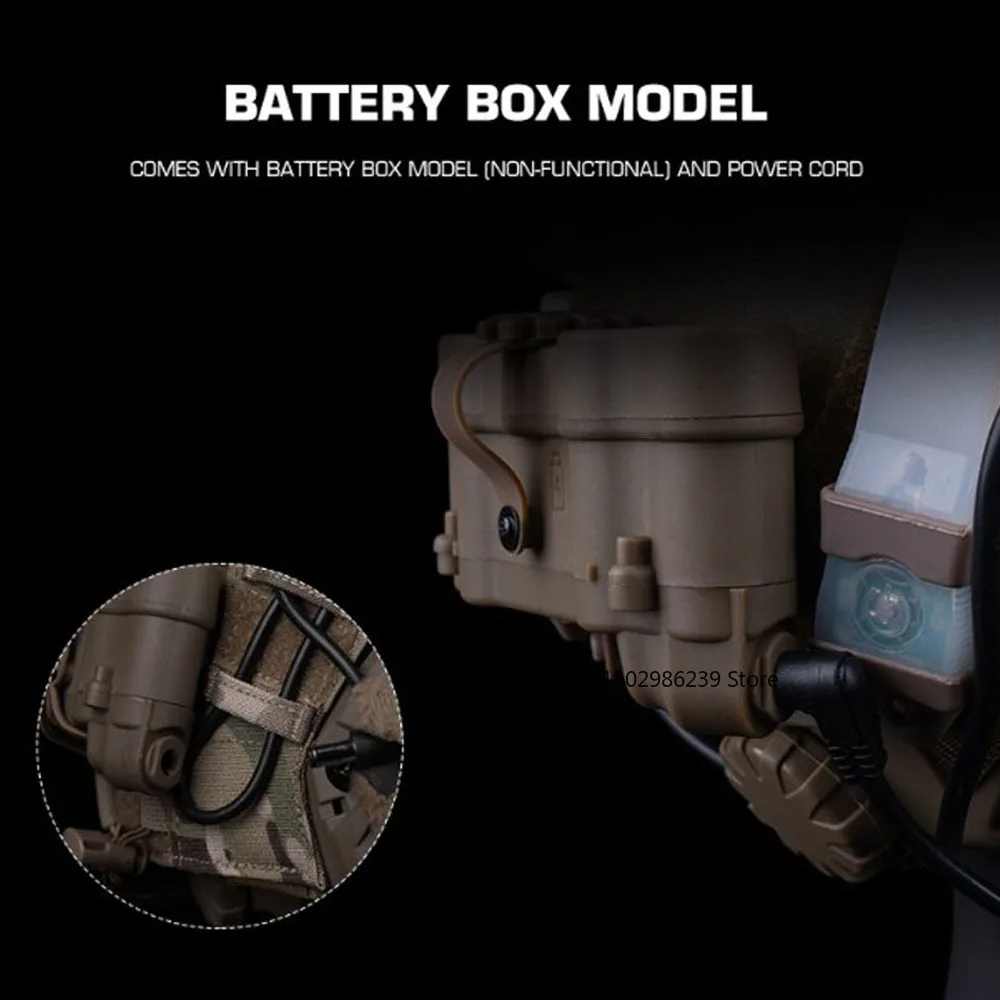 GPNVG18 gafas de visión nocturna Binoculares de cuatro tubos modelo simulado NVG casco táctico accesorios para Airsoft caza Cosplay - imagen 5