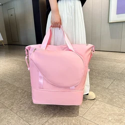 Bolsa para raquetas de tenis y bádminton, bolsa de viaje expandible, equipaje tipo bandolera, bolso de fin de semana deportivo para adiestramiento al aire libre en seco y húmedo