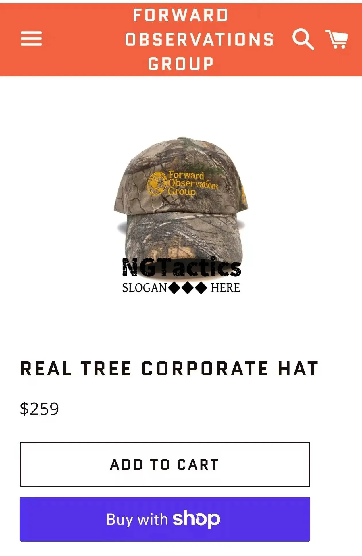 Forward Observations Group Gorra Táctica Camuflaje Árbol Muerto - imagen 4