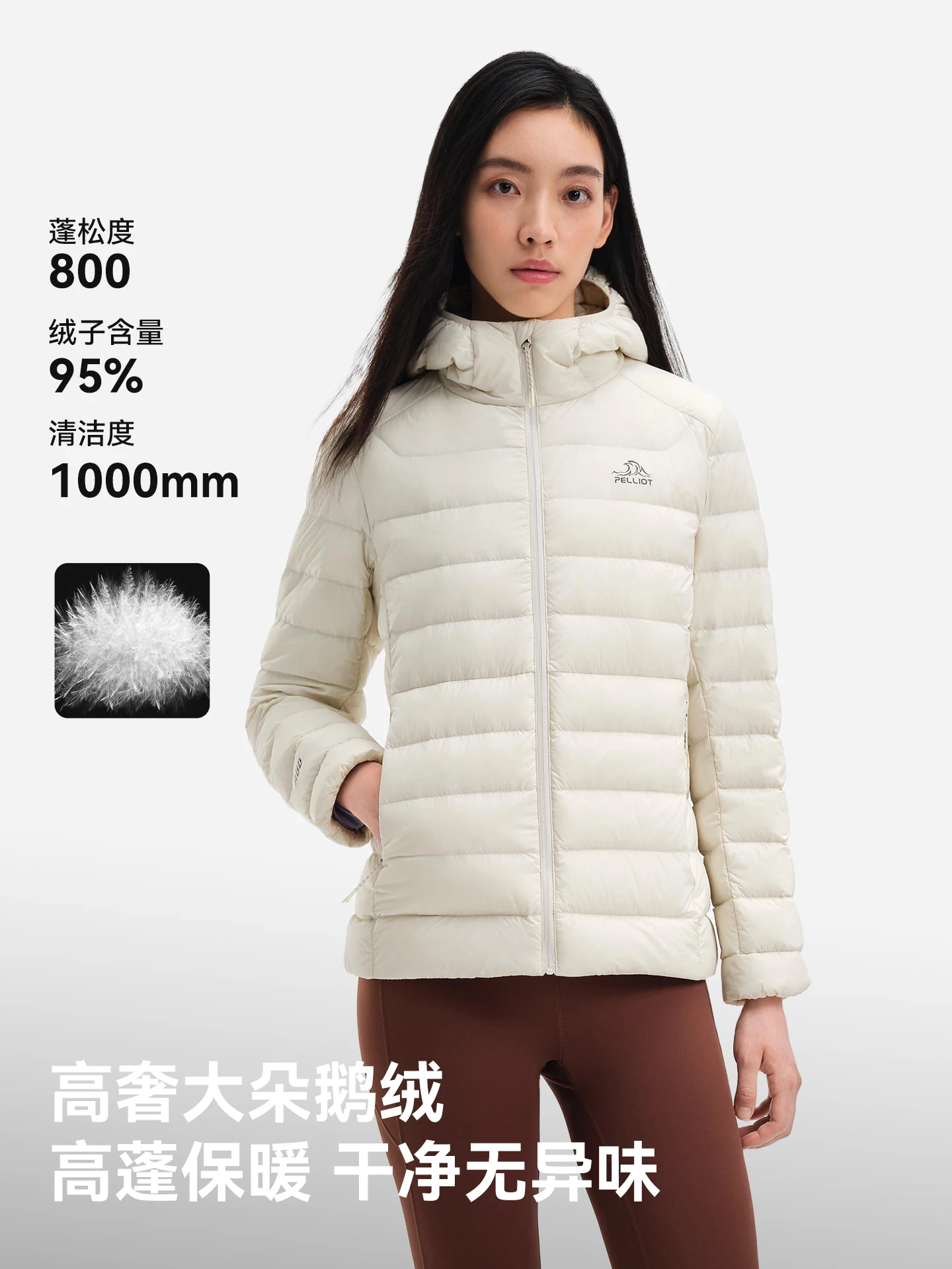 Pelliot 2025 chaquetas para hombre cortavientos impermeables 95% chaquetas blancas abajo Parkas Casual abrigo de invierno portátil para mujer - imagen 2