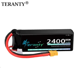 Teranty 3S 2400mAh 11,1 V 50C/100C batería Lipo con enchufe T XT60 para Dron FPV avión RC coche camión grafeno barco RC batería