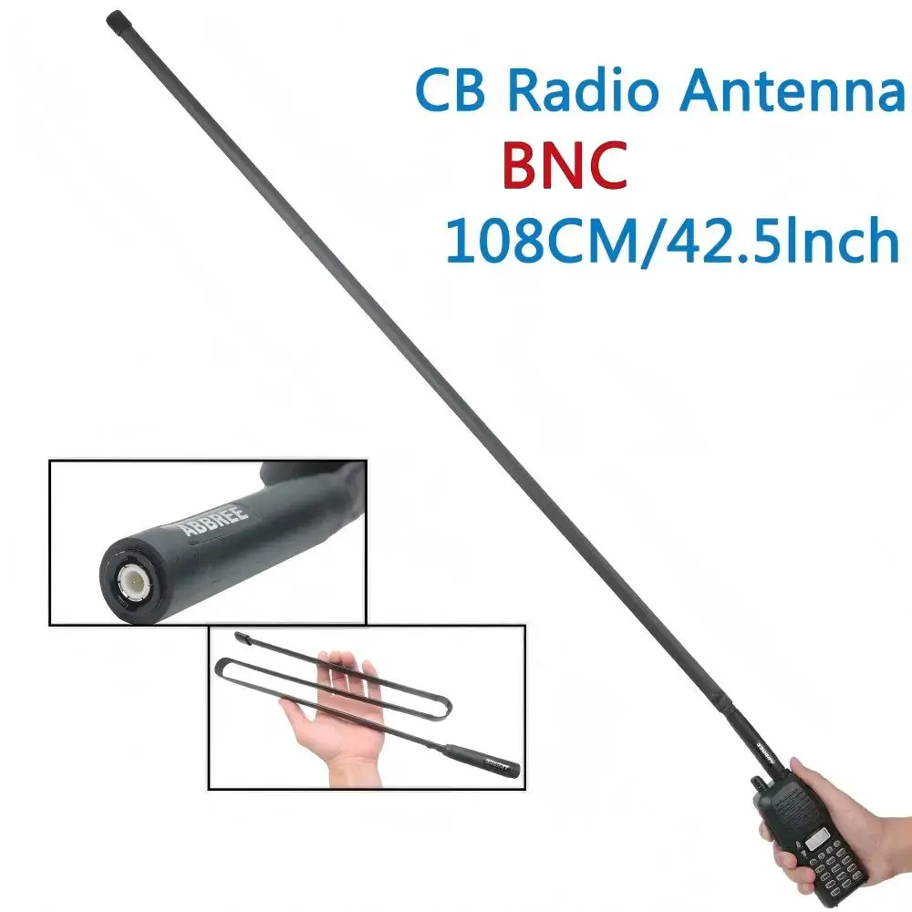 ABBREE Antena táctica CB BNC portátil coaxial para radio móvil - imagen 5