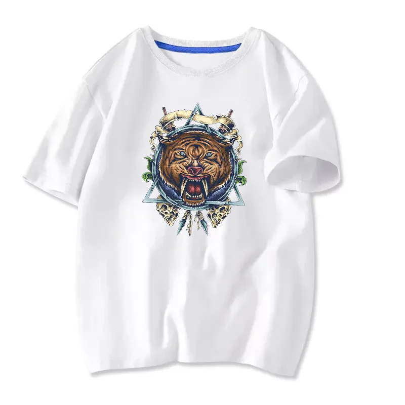 Parche de transferencia de calor de oso, caballo tigre, bricolaje, Punk/animales coloridos, transferencias de hierro para ropa, camiseta, pegatina de hierro para ropa - imagen 3