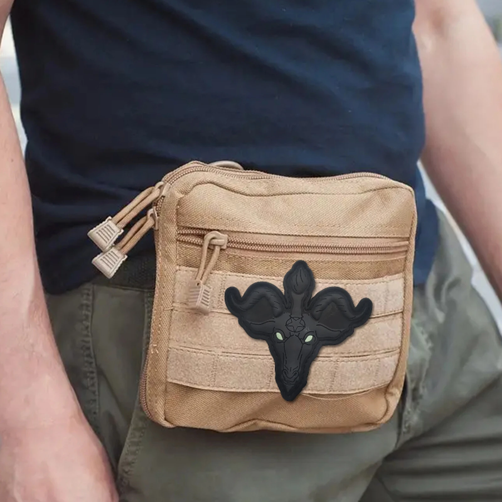 Parches tácticos Medusa Anubis, parche divertido de PVC con gancho y bucle, insignia de moral del ejército militar, brazalete, accesorio, pegatinas para mochila - imagen 3